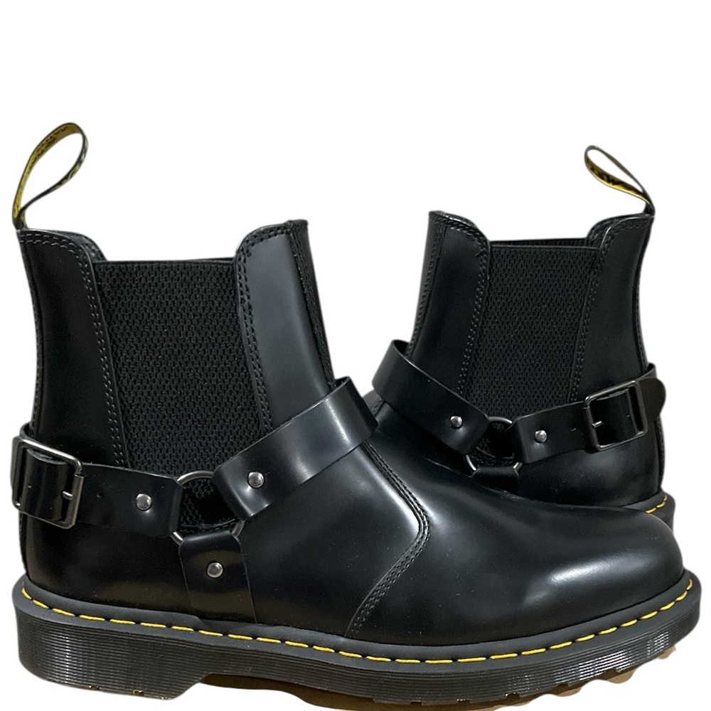Dr. Martens Men’s Wilcox Smooth Leather Buckle Boots EUR 47 Size 13 NEW - Picture 5 of 13